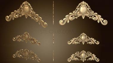 3D model Sets of decors with cartouche (STL)