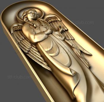 3D модель ангел со сложенными крыльями, готовая 3д модель для станков с ЧПУ (STL)