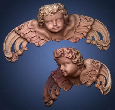 3D модель Барочный ангел из Кшешевского аббатства (STL)