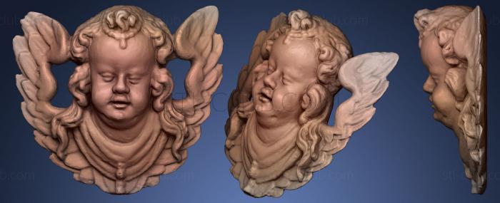 3D модель Голова херувима 17 век Иоганн Пфистер (STL)