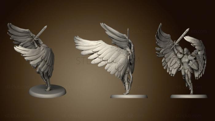 3D модель Ангельский паладин простая основа (STL)