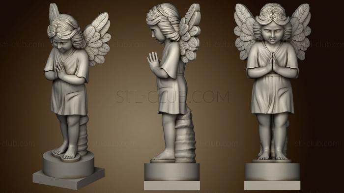 3d модели ангелы Ангелочек с крылышками