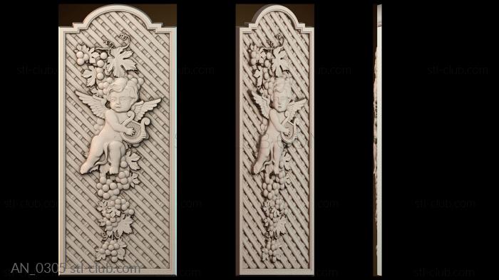 3d модели ангелы AN_0305