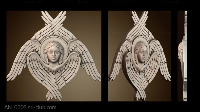 3d модели ангелы AN_0308