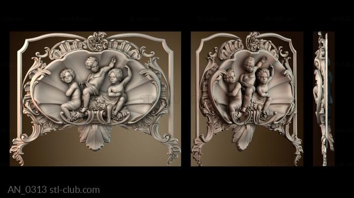 3d модели ангелы AN_0313