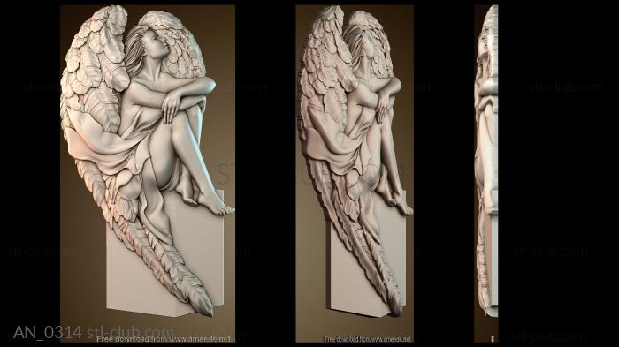 3d модели ангелы AN_0314