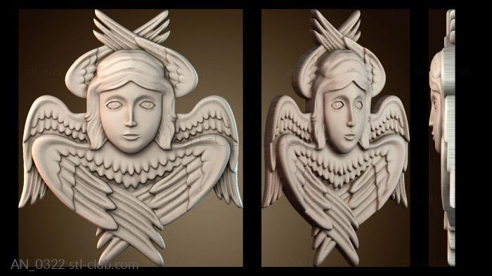 3d модели ангелы AN_0322
