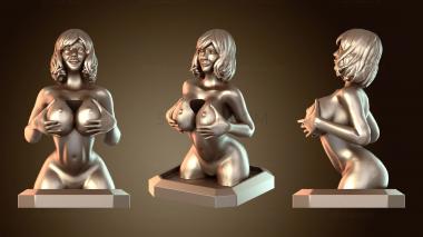 3D модель Фигурка-держатель для ручки в форме груди (STL)