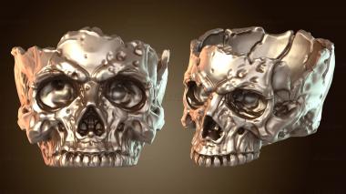 3D модель Хэллоуинская чаша-череп (STL)