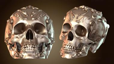 3D модель Орнамент череп (STL)