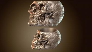 3D модель Горшок с черепом (STL)