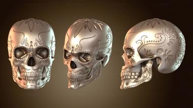 3D модель Сахарный ЧЕРЕП декоративный (STL)