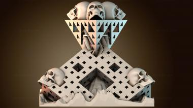 3D модель Черепа и фракталы (STL)