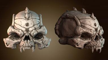 3D модель Мистическая голова череп (STL)