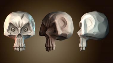 3D модель Голова Стилизованный череп (STL)