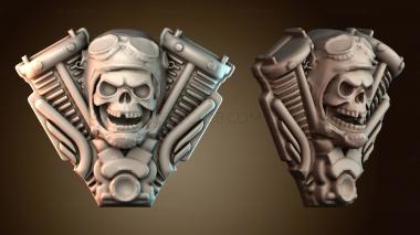 3D модель Череп пилота харли (STL)