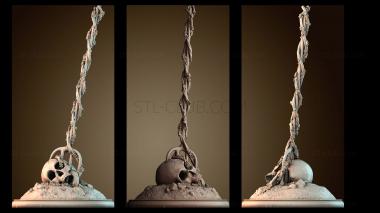 3D модель пронзенный череп (STL)