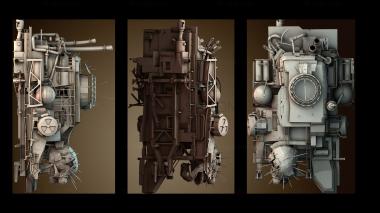 3D модель Паровая машина в форме черепа (STL)