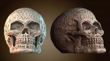 3D модель Кельтский череп (STL)