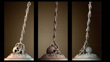 3D модель Пронзенный череп (STL)