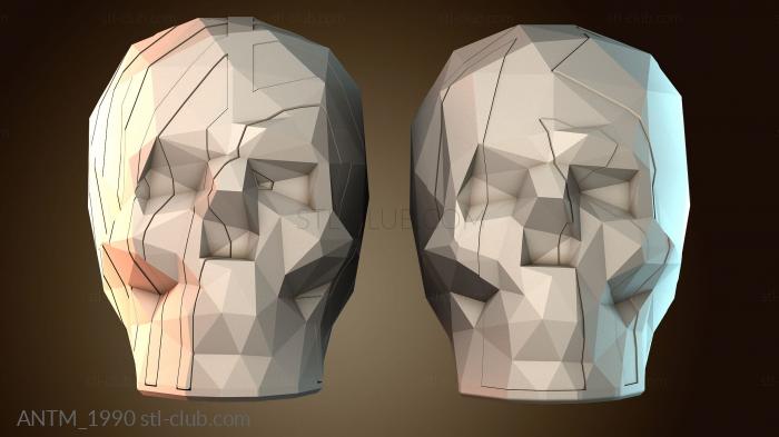 Анатомия скелеты и черепа Связанные низкополигональные черепа