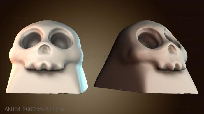 Анатомия скелеты и черепа Брелок с черепом