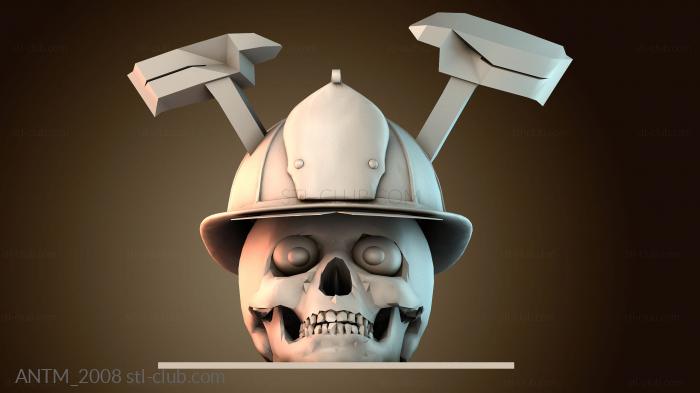 Анатомия скелеты и черепа Череп пожарного