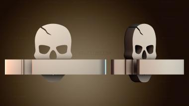 3D модель Зажим для галстука в форме черепа (STL)