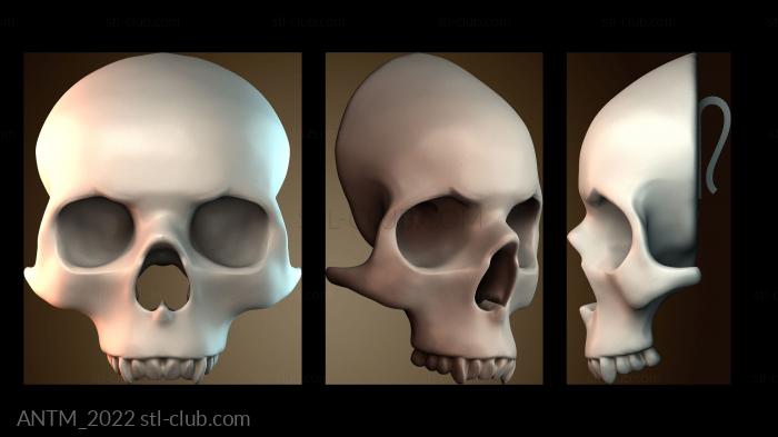 Анатомия скелеты и черепа Светодиодный зажим в форме черепа