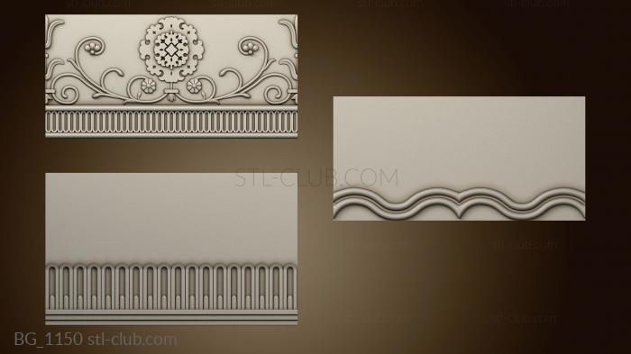 3D model Cornice based on Egyptian motifs (STL)