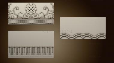 3D model Cornice based on Egyptian motifs (STL)