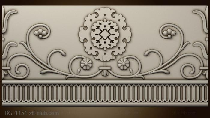 Cornice with decoration