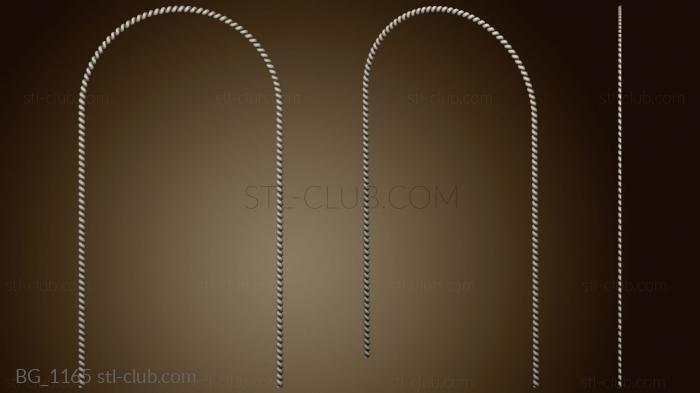 3D model Arched portal with a pigtail (STL)