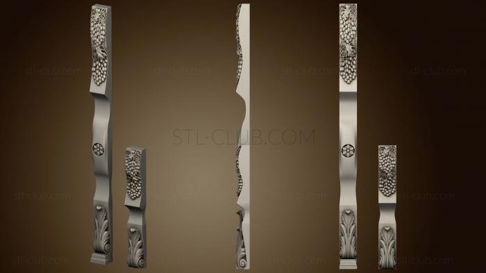3D model Two pilasters (STL)