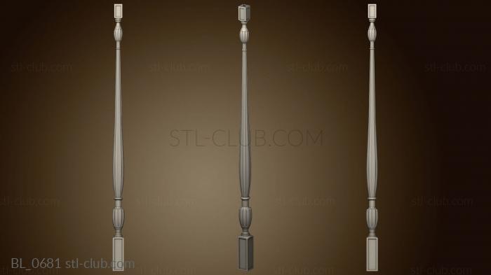 3D model Bed column (STL)