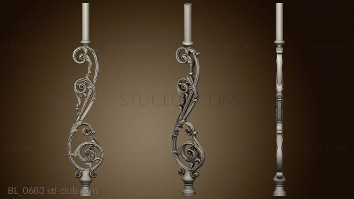 3D model Openwork balustrade (STL)