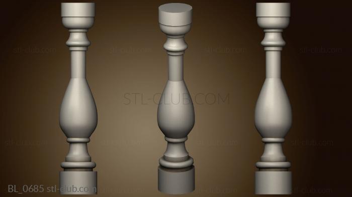 3D model Hastings baluster (STL)