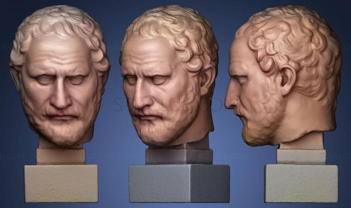 3D model Demosthenes scuare plinth (STL)