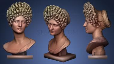 3D model Flavian Female Portrait inscribed (STL)