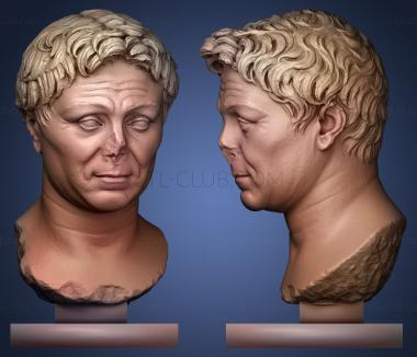 3D мадэль Большой портрет Помпея с надписью (STL)