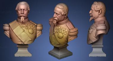 3D модель Портрет в бюсте Наполеона III в униформе (STL)