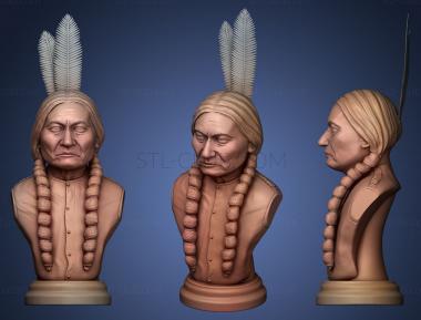 3D model Thathanka Iyotake Sitting Bull (STL)