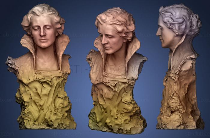 3D мадэль Неизвестная женщина Луна Амалия Дрекслер (STL)