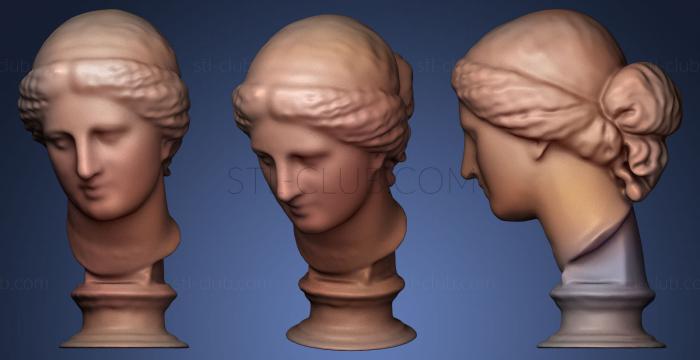 3D model Aphrodite round plinth (STL)