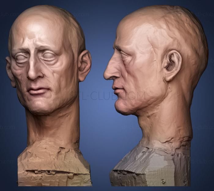 3D модель Голова для скульптуры Святого (STL)