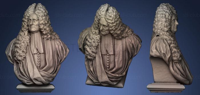 3D model Bust of JF van Caverson (STL)