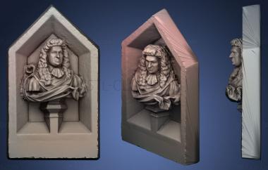 3D model Bust of Samuel Pepys (STL)