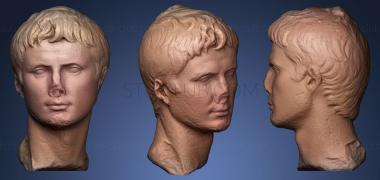 3D model MARBLE HEAD OF AUGUSTUS BRITISH MUSEUM (STL)