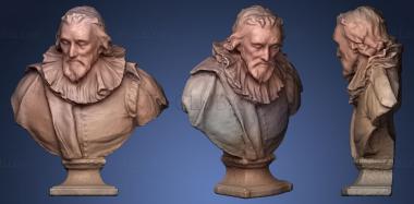 3D model Portrait bust of Sir Robert Bruce Cotton (STL)