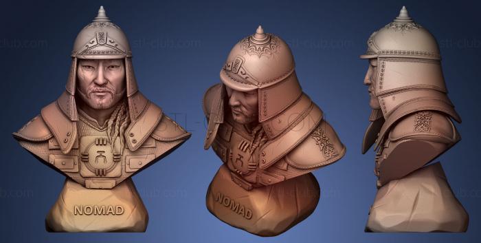 3D model Bust of Genghis Khan (STL)